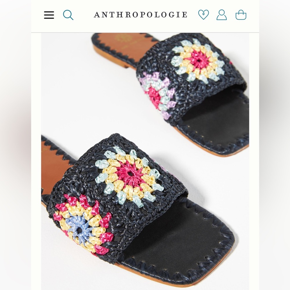 De Siena Pam Raffia Flat Sandals - Picture 3 of 8